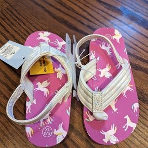 Cat & Jack size 11-12 flip-flops. NWT excellent condition